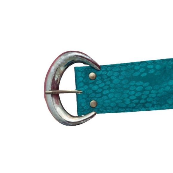 Vintage 80s 90s Erika's Place Green Dress - Picture 15 of 16